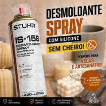 Desmoldante Spray com Silicone ID-158 Stuhr 420ml Industrial - Lubrificante sem Cheiro Unipega Desmoldante Spray com Silicone ID-158 Stuhr 420ml Industrial - Lubrificante sem Cheiro Unipega