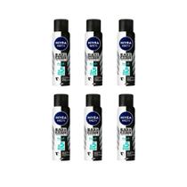 Deso Aero Nivea 150ml Masc Inv Black E White Fresh-Kit C/6un