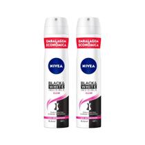 Desod Aero Nivea 200Ml Fem Black Whit Invisible Clear- 2Un