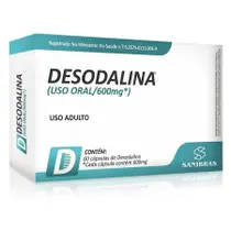 Desodalina 600mg Sanibras 60 Cápsulas