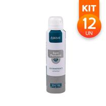 Desodorante Above Sem Perfume Antitranspirante 48h de Proteção Sem Álcool 150ml/90g (Kit c/ 12 Und)