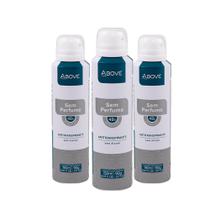 Desodorante Above Sem Perfume Antitranspirante 48h de Proteção Sem Álcool 150ml/90g (Kit c/ 3 Und)