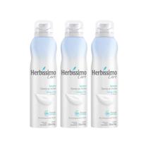 Desodorante Aero Herbíssimo Care Sensitive 150Ml - Kit C/3Un