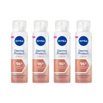 Desodorante Aero Nivea 150ml Fem Clinical Derma Protect -4un