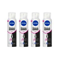 Desodorante Aero Nivea 150ml Fem Invisible Black e White-4un