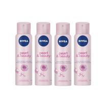 Desodorante Aero Nivea 150ml Fem Pearl Beauty - Kit C/ 4un