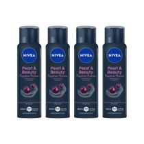 Desodorante Aero Nivea 150ml Fem Pearl Beauty Perolas-Kit4un