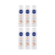 Desodorante Aero Nivea 150ml Fem Tom Natural-Kit C/6un