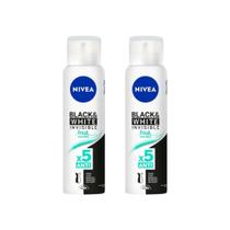 Desodorante Aero Nivea 150ml Masc Black White Invi Fresh-2un