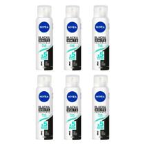 Desodorante Aero Nivea 150ml Masc Black White Invi Fresh-6un