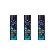 Desodorante Aero Nivea 150ml Masc Dp Crv Atv Beat-Kit C/3un