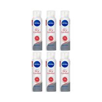 Desodorante Aero Nivea 200Ml Fem Dry Comfort - Kit C/6Un Desodorante Aero Nivea 200Ml Fem Dry Comfort - Kit C/6Un