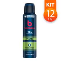 Desodorante Aerosol Bozzano Thermo Control Fresh Proteção por até 48h Menta 150ml (Kit com 12)