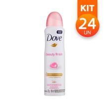 Desodorante Aerosol Dove Beauty Finish Antitranspirante Proteção 48H Sem Álcool 89g (Kit com 24)