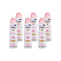 Desodorante Aerosol Dove Beauty Finish Antitranspirante Proteção 48H Sem Álcool 89g (Kit com 6)