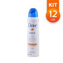Desodorante Aerosol Dove Original Antitranspirante Com Creme Hidratante Sem Álcool 89g (Kit com 12)