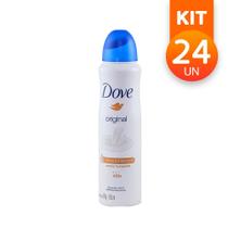 Desodorante Aerosol Dove Original Antitranspirante Com Creme Hidratante Sem Álcool 89g (Kit com 24)