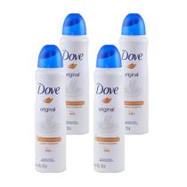 Desodorante Aerosol Dove Original Antitranspirante Com Creme Hidratante Sem Álcool 89g (Kit com 4)