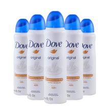 Desodorante Aerosol Dove Original Antitranspirante Com Creme Hidratante Sem Álcool 89g (Kit com 5)