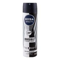Desodorante Aerosol Nivea 150ml Masculino Black White