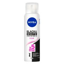 Desodorante Aerosol Nivea Invisible Black & White Clear 150ml - Nívea