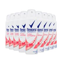 Desodorante Aerosol Rexona Feminino Frutas Vermelhas 48h Antitranspirante Sem Álcool 90g (Kit com 9)