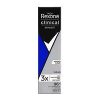Desodorante Aerosol Rexona Men Clinical Clean 150ml Desodorante Aerosol Rexona Men Clinical Clean 150ml