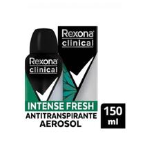 Desodorante Aerosol Rexona Men Clinical Intense Fresh 150Ml