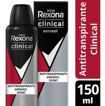 Desodorante Aerosol Rexona Men Clinical Sport 150Ml