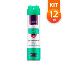 Desodorante Aerossol Antitranspirante Above Women Lady 48h s/ Álcool Com Camomila 150ml (Kit 12 Und)
