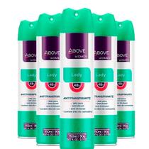 Desodorante Aerossol Antitranspirante Above Women Lady 48h s/ Álcool Com Camomila 150ml (Kit 5 Und)