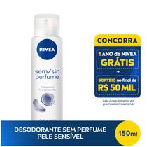 Desodorante Aerossol Feminino Nivea Sensitive Sem Perfume 150ml