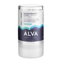 Desodorante Alva Cristal Stick Vegano Alúmen de Potássio 120g