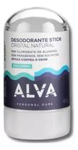 Desodorante Alva Cristal Stick Vegano Sem Fragrância 60g