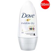 Desodorante Antiaspirante Dove Invisible Dry 48h Rollon 50ml - Unilever