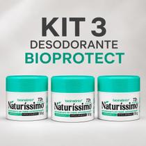 Desodorante Antiperspirante Bio Instinto Naturíssimo Bioprotect Proteção 72h 3 Unidades de 55g Desodorante Antiperspirante Bio Instinto Naturíssimo Bioprotect Proteção 72h 3 Unidades de 55g