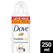 Desodorante Antitranspirante Aerosol Dove Invisible Dry 250ml