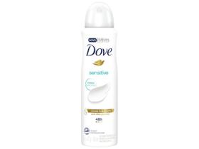 Desodorante Antitranspirante Aerosol Dove Sensitive Sem Perfume com 150ml