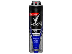 Desodorante Antitranspirante Aerosol Masculino - Rexona Active Dry 72 horas 150ml