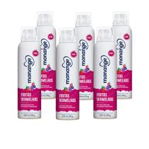 Desodorante Antitranspirante Aerosol Monange Frutas Vermelhas Sem Álcool 48H 150ml (Kit com 6)