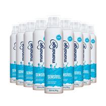 Desodorante Antitranspirante Aerosol Monange Sensível Sem Álcool 48h de Proteção 150ml (Kit com 9)