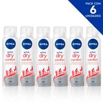 Desodorante Antitranspirante Aerosol NIVEA Dry Comfort 150ml- 6 unidades