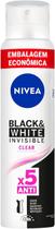 Desodorante Antitranspirante Aerosol Nivea Invisible Black &amp White Clear Feminino 48h 200ml