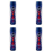 Desodorante Antitranspirante Aerosol Nivea Masculino Dry Impact Plus Complex 48h 150ml (Kit com 4)