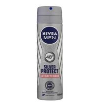 Desodorante Antitranspirante Aerosol Nivea Men Active Dry Silver Masculino Com 150Ml