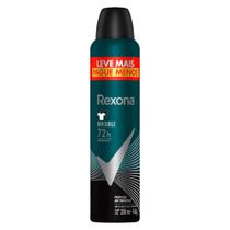 Desodorante Antitranspirante Aerosol Rexona Invisible 72 horas 250ml