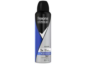 Desodorante Antitranspirante Aerosol Rexona Men Clinical Clean 150ml