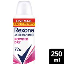 Desodorante Antitranspirante Aerosol Rexona Powder Dry 250 ml