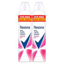 Desodorante Antitranspirante Aerosol Rexona Powder Dry Feminino 72h 250ml 2 Unidades