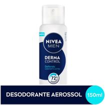 Desodorante Antitranspirante Aerossol Derma Control Masculino 72h Nivea 150ml Desodorante Antitranspirante Aerossol Derma Control Masculino 72h Nivea 150ml